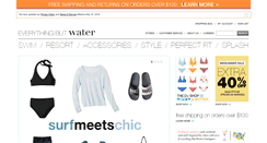 Desktop Screenshot of m.everythingbutwater.com